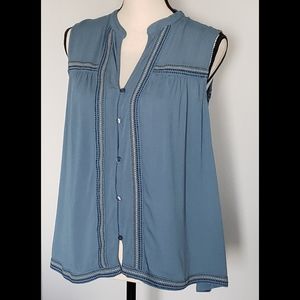 Lucky Brand Sleevless Top Blue Size L
